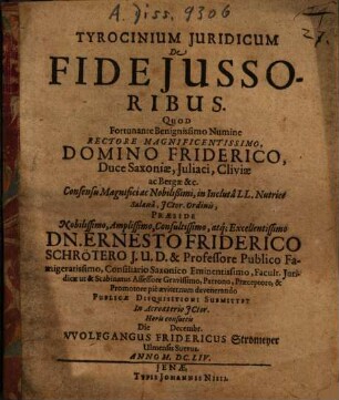 Tyrocinium Iuridicum De Fideiussoribus