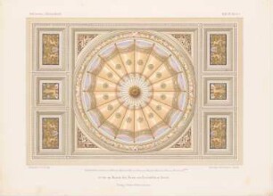 Deckendekoration im Hause des Herrn Revoltella, Triest: Ansicht (aus: Architektonisches Skizzenbuch, H. 56/3, 1862)