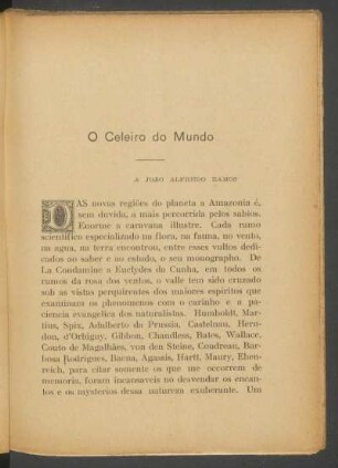O Celeiro do Mundo : A João Alfredo Ramos