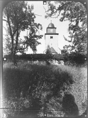 Frießnitz (Harth-Pöllnitz-Frießnitz). Pfarrkirche. Turm von Osten