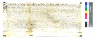 Hans Hüeber von Söflingen gibt Dietrich von Bernhausen einen Bestandsrevers übr das Hofgut zu Eggingen (Öggingen). Sr.: Wolf Dietrich von Stadion