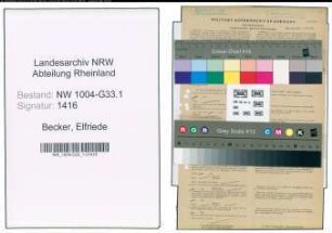 Entnazifizierung Elfriede Becker , geb. 14.02.1897 (Lehrerin)