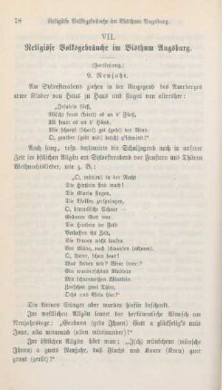 78-84 Religiöse Volksgebräuche im Bisthum Augsburg : Fortsetzung