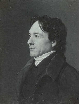 Bildnis des Dresdner Professors Karl (August) Förster (1784-1841; Schriftsteller, Lyriker). Ölgemälde von Carl Christian Vogel von Vogelstein, Dresden 1823. Dresden: Gemäldegalerie Neue Meister 1868 & 2212