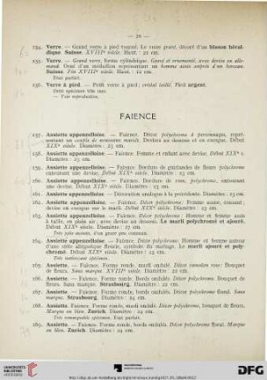 Faience (Nr. 157-223)