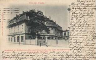 Grundstück des Erbländischen Ritterschaftlichen Creditvereins (Ecke der Gerberstrasse), abgebrochen im Jahre 1894 [Das alte Leipzig]