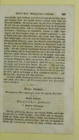 Dritter Abschnitt. Allgemeine Betrachtungen über die zweite Periode