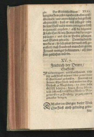 7. Friedrich der Dritte/ ChurFürst.