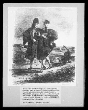 Illustration aus Goethes 'Faust': Der Osterspaziergang (Der Pudel)