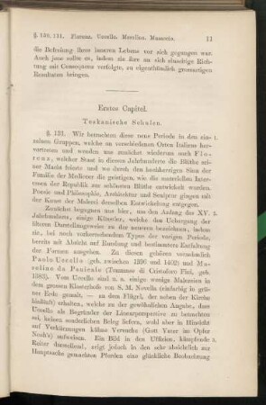 Erstes Capitel. Toskanische Schulen.