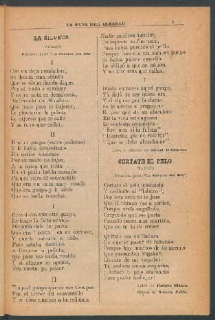 La silueta : (Tango)