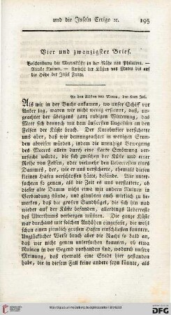 Vier und zwanzigster Brief