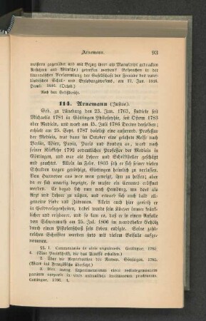 114. Arnemann (Justus).