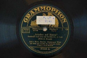 "Ariadne auf Naxos" : Rezitativ und Arie der Zerbinetta, I. Teil / (Richard Strauß)