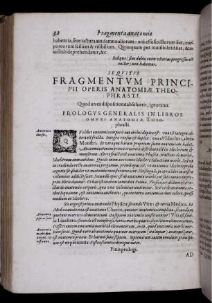 Fragmenta Anatomiae Theophrasti