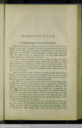 Kuchen und Torten