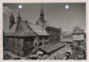Göttingen, Markt mit Rathaus