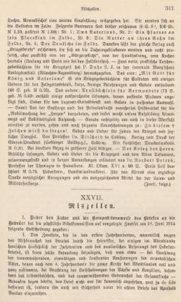 311-312 Miszellen