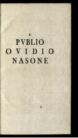 E Publio Ovidio Nasone