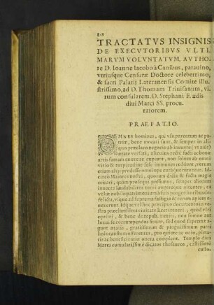 Tractatus Insignis De Executoribus Ultimarum Voluntatum, Authore D. Ioanne ...