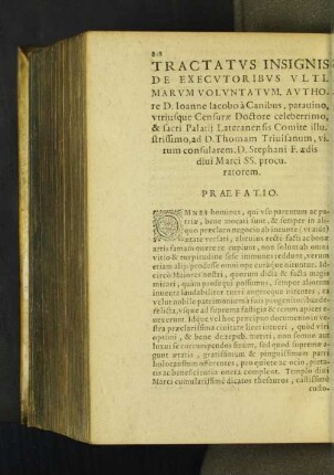 Tractatus Insignis De Executoribus Ultimarum Voluntatum, Authore D. Ioanne ...