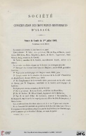 [Procès-verbaux des séances]