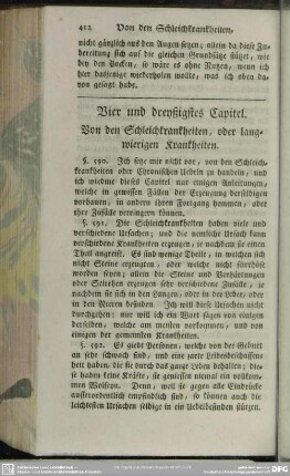 Vier und dreyßigstes Capitel. von den Schleichkrankheiten, oder langwierigen Krankheiten