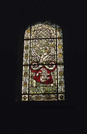 Martin-Luther-Kirche Trittau: Glasbild: Stormarner Wappen