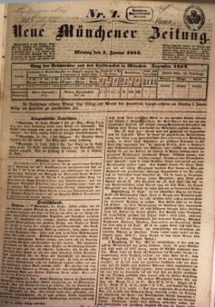 Neue Münchener Zeitung. 1855, 1 - 6