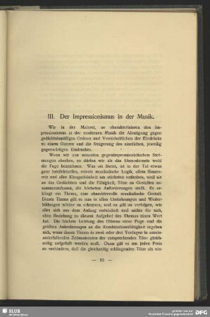 III. Der Impressionismus in der Musik