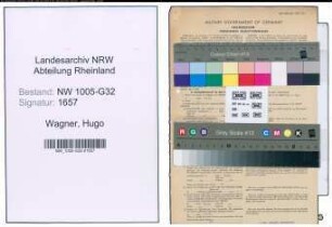 Entnazifizierung Hugo Wagner , geb. 27.08.1901 (Stadtinspektor)