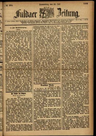 Ausgabe vom Donnerstag, den 22. Juli 1886.