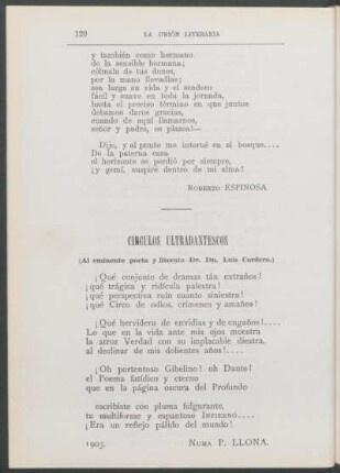 Circulos ultradantescos