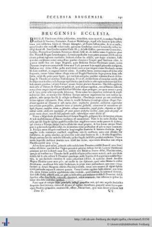 Ecclesia Brugensis.