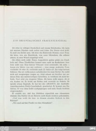 Ein Orientalisches Frauenschicksal
