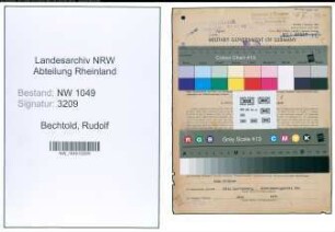 Entnazifizierung Rudolf Bechtold , geb. 11.04.1893 (Kaufmann)