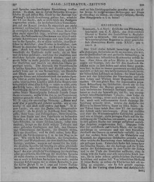 Essich, C. F.: Geschichte von Würtemberg. Mit einer Stammtafel der Würtembergischen Regenten und einer geschichtlich illuminirten Charte. Biberach: Selbstverl. 1818