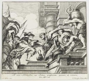 Abraham und Melchisedek (Deckengemälde der Jesuitenkirche in Antwerpen)