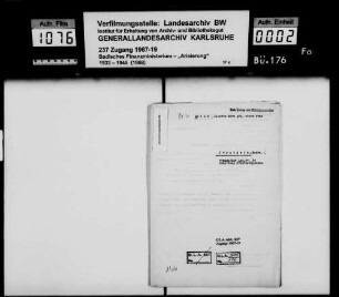 Blum, Max, Kaufmann Witwe Lisette Sara geb. Stern Krautheim Käufer: Gemeinde Krautheim Lagerbuch-Nr. 94 Krautheim
