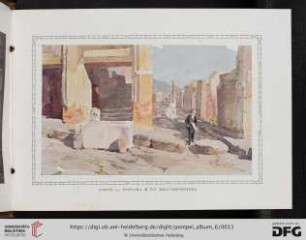 Pompei - Fontana e via dell'abbondanza