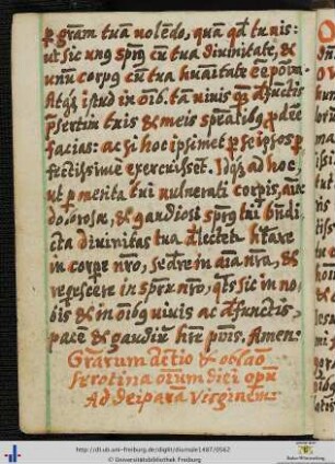 [27v-30v] Gratiarum actio et oblatio serotina omnium diei operum Ad deiparam Virginem