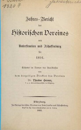 Jahresbericht. 1891 (1892)