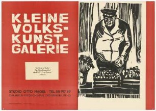 Ausstellungswerbung: "Zu Gast im Studio. Der Grundlagenzirkel des RAW 'Franz Stenzer' stellt aus"