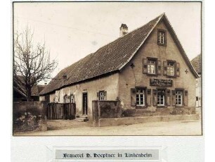 Die Bierbrauerei Friedrich Hoepfner in Karlsruhe. Brauerei und Gastwirtschaft in Linkenheim