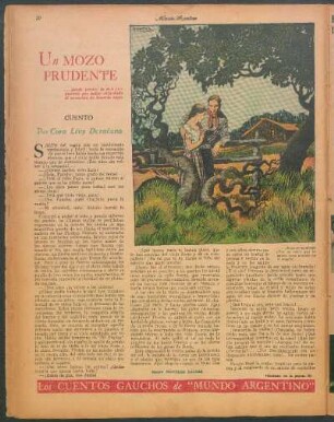 Un mozo prudente : Los cuentos gauchos de "Mundo Argentino"
