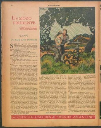 Un mozo prudente : Los cuentos gauchos de "Mundo Argentino"
