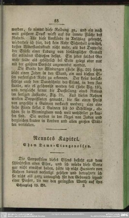 Neuntes Kapitel. Sham Damn-Stangeneisen