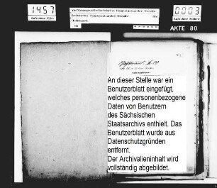 Umbau des westlichen und südwestlichen Flüges des Residenzschlosses, Bd. 1