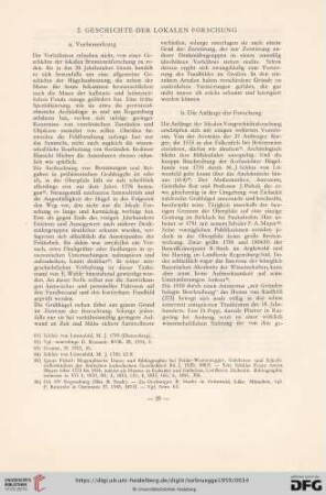 2. Geschichte der lokalen Forschung