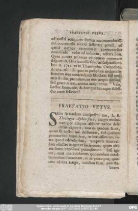 Praefatio Vetus.